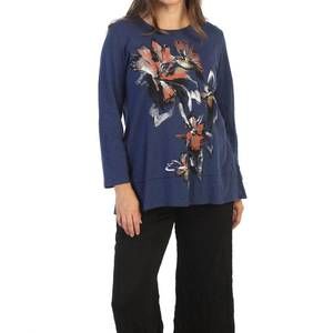 NEW JESS & JANE ensemble cotton layered top in denim